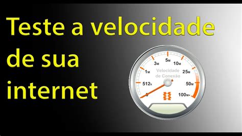 medir velocidade internet